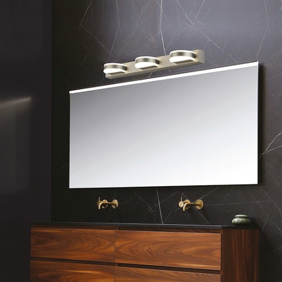 ΦΩΤΙΣΤΙΚΟ ΜΠΑΝΙΟΥ LED 12W 4000Κ ΟΒΑΛ 3Φ 500X50X100 ΝΙΚΕΛ