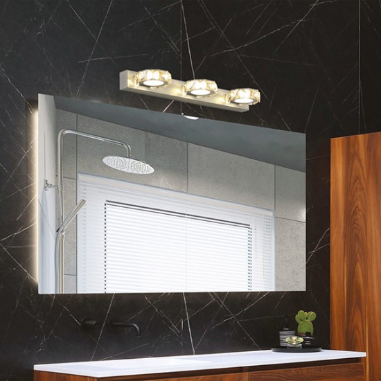 ΦΩΤΙΣΤΙΚΟ ΜΠΑΝΙΟΥ LED 9W 4000Κ ΟΒΑΛ 3Φ 460X50X116 ΝΙΚΕΛ