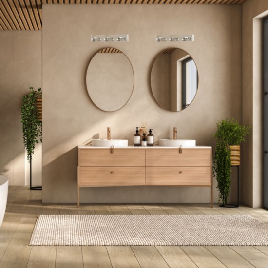 ΑΠΛΙΚΑ ΜΠΑΝΙΟΥ 3X3W IP44 ΝΙΚΕΛ ARTE ILLUMINA FRESH