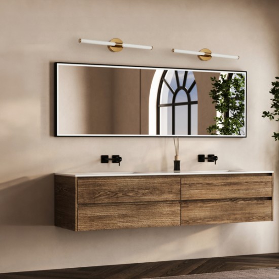 ΑΠΛΙΚΑ ΜΠΑΝΙΟΥ 8W 600mm IP44 4000Κ ΜΠΡΟΝΖΕ ARTE ILLUMINA NEOS