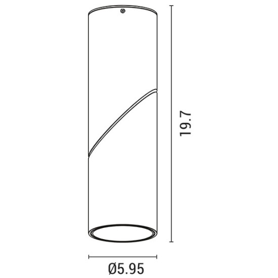 ΦΩΤΙΣΤΙΚΟ ΟΡΟΦΗΣ ΚΙΝΗΤΟ ΚΥΛΙΝΔΡΟΣ GU10 Φ59,5X197 ΠΛΑΣΤΙΚΟ ΛΕΥΚΟ ARTE ILLUMINA