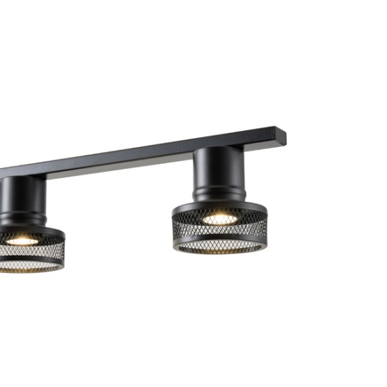 ΣΠΟΤ ΟΡΟΦΗΣ ΜΕ ΔΙΧΤΥ ΠΕΝΤΑΠΛΟ  GU10 1180X100X1180mm ΜΑΥΡΟ ARTE ILLUMINA SOLUN