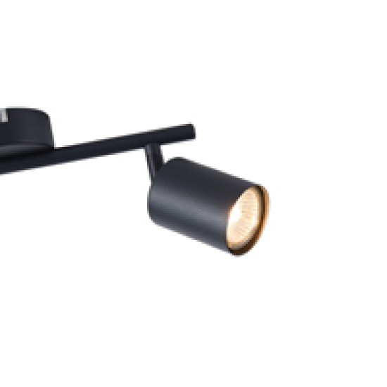 ΣΠΟΤ ΜΕΤΑΛΛΙΚΟ ΔΙΦΩΤΟ 2XGU10 Max 7W 300X80X155mm ΜΑΥΡΟ ARTE ILLUMINA OLYMP