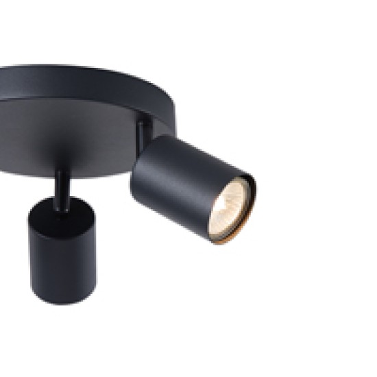 ΣΠΟΤ ΜΕΤΑΛΛΙΚΟ 3ΦΩΤΟ 3XGU10 Max 7W  Φ180X135mm  ΜΑΥΡΟ ARTE ILLUMINA OLYMP