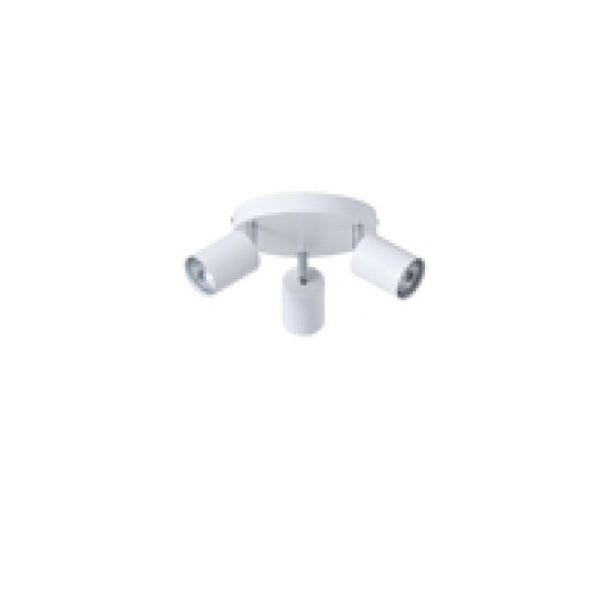 ΣΠΟΤ ΜΕΤΑΛΛΙΚΟ 3ΦΩΤΟ 3XGU10 Max 7W Φ180X135mm ΛΕΥΚΟ ARTE ILLUMINA OLYMP