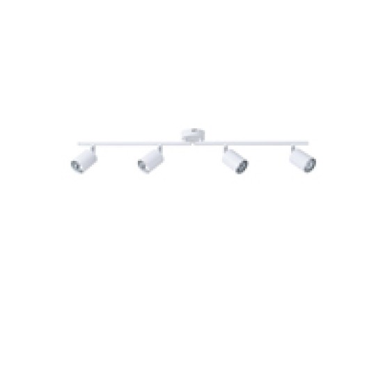 ΣΠΟΤ ΜΕΤΑΛΛΙΚΟ 4ΦΩΤΟ 4XGU10 Max 7W  790X80X165mm ΛΕΥΚΟ ARTE ILLUMINA OLYMP