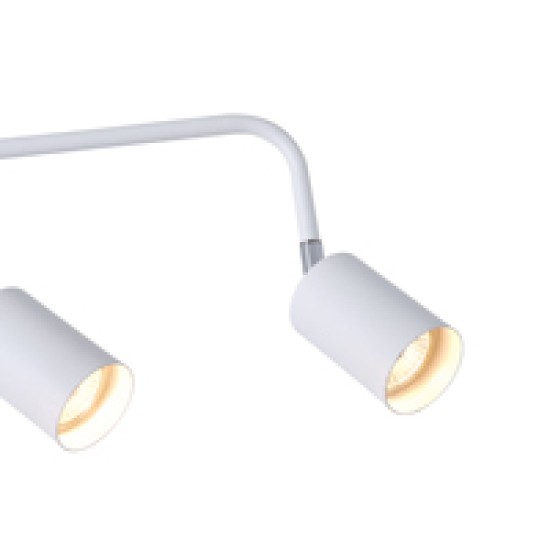 ΣΠΟΤ ΜΕΤΑΛΛΙΚΟ 5ΦΩΤΟ 5XGU10 Max 7W  800X90X230mm ΛΕΥΚΟ  ARTE ILLUMINA OLYMP