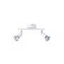 ΣΠΟΤ ΚΙΝΗΤΟ 2ΦΩΤΟ ΜΕΤΑΛΛΙΚΟ Max 7W 2XGU10 220X80X125mm ΛΕΥΚΟ  ARTE ILLUMINA VORRAS