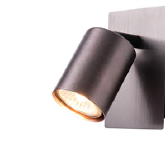 ΣΠΟΤ ΑΛΟΥΜΙΝΙΟΥ 1XGU10  120X80X120mm ΓΚΡΙ ARTE ILLUMINA LUXY