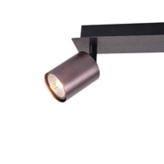 ΣΠΟΤ ΑΛΟΥΜΙΝΙΟΥ 2ΦΩΤΟ 2XGU10  250X80X120mm ΓΚΡΙ ARTE ILLUMINA LUXY