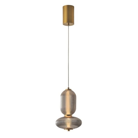 ΦΩΤΙΣΤΙΚΟ ΓΥΑΛΙ-ΜΕΤΑΛΛΟ LED 10W 800Lm 3000K 220x430x1450mm TRIAC DIMMING ΦΙΜΕ ARTE ILLUMINA VERENA