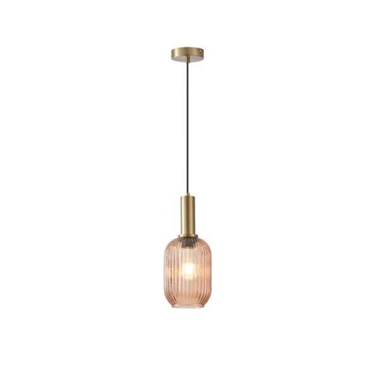 ΦΩΤΙΣΤΙΚΟ ΚΡΕΜΑΣΤΟ ΑΝΑΓΛΥΦΟ ΓΥΑΛΙ 1XΕ27 MAX 15W 130X200X1200mm  ΜΕΛΙ ARTE ILLUMINA TOPAZ