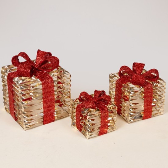 ΦΩΤΙΖΟΜΕΝΑ ΔΩΡΑ 15-20-25cm, 20/30/40 LED, ΜΠΑΤΑΡΙΑΣ, TIMER, ΧΡΥΣΟ & KOKKINO ΦΙΟΓΚΟ LED, IP20