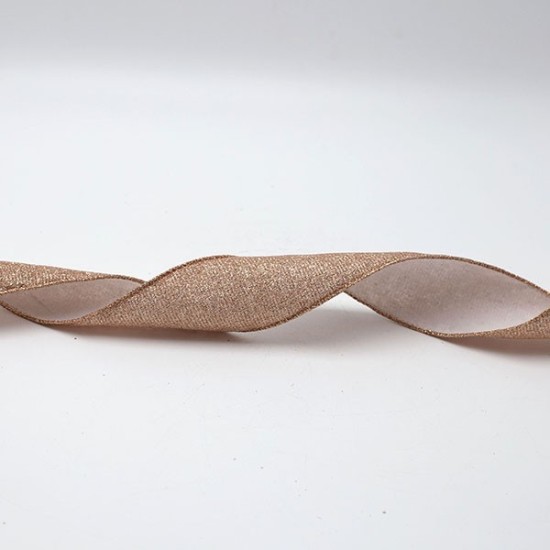 ΚΟΡΔΕΛΑ ΡΟΖ ΧΡΥΣΟ, 6.30cm, 10M