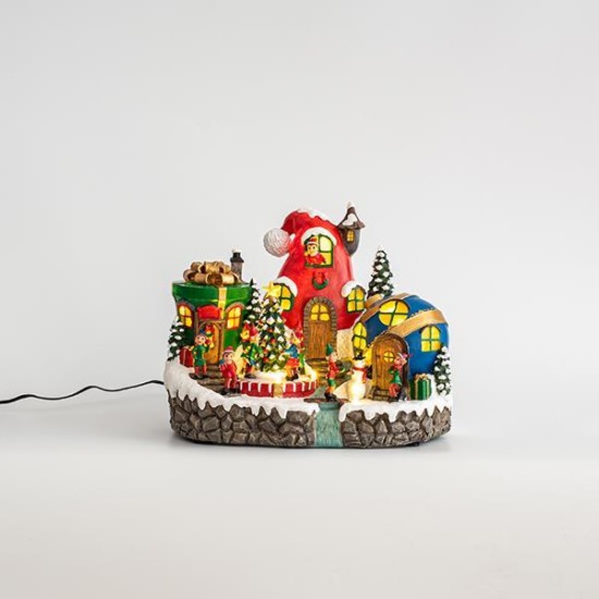 ΧΩΡΙΟ ΞΩΤΙΚΩΝ, 11 LED, ΜΕ ΜΕΤ/ΤΗ, ΜΕ ΚΙΝΗΣΗ, 31x23x24cm