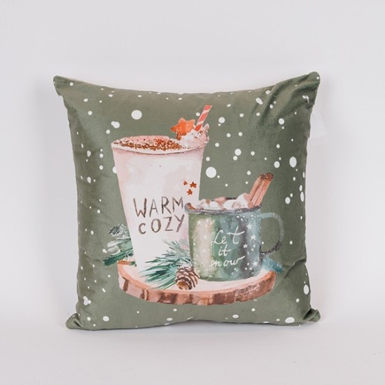 ΜΑΞΙΛΑΡΙ ΜΕ ΧΡΙΣΤΟΥΓΕΝΝΙΑΤΙΚΟ DECOR, 40x40cm ΜΑΞΙΛΑΡΙ ΜΕ ΧΡΙΣΤΟΥΓΕΝΝΙΑΤΙΚΟ DECOR, 40x40cm