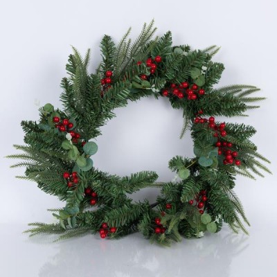 ΣΤΕΦΑΝΙ ΠΡΑΣΙΝΟ ΜΕ BERRIES ΚΑΙ ΠΡΑΣΙΝΑ ΦΥΛΛΑ, 60cm ΣΤΕΦΑΝΙ ΠΡΑΣΙΝΟ ΜΕ BERRIES ΚΑΙ ΠΡΑΣΙΝΑ ΦΥΛΛΑ, 60cm