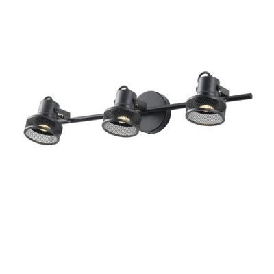 ΣΠΟΤ ΟΡΟΦΗΣ ΤΡΙΠΛΟ ΜΕ ΔΙΧΤΥ GU10 640X100X300mm ΜΑΥΡΟ ARTE ILLUMINA SOLUN