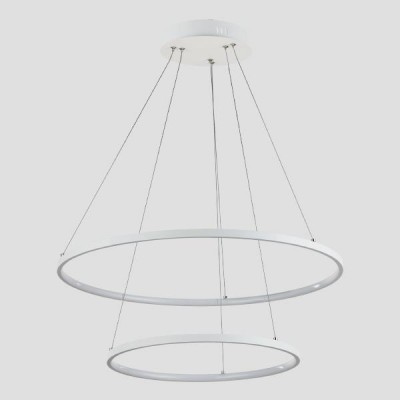 ΦΩΤΙΣΤΙΚΟ ΚΡΕΜΑΣΤΟ ΣΤΡΟΓΓΥΛΟ LED 37W ΛΕΥΚΟ