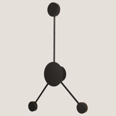 ΑΠΛΙΚΑ ΤΟΙΧΟΥ ΡΑΒΔΟΣ LED 3x5W  ΜΑΥΡΟ