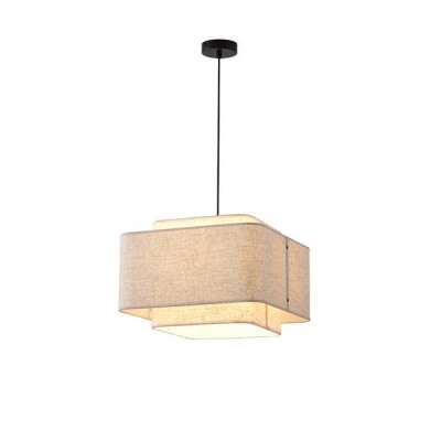 ΦΩΤΙΣΤΙΚΟ ΚΡΕΜΑΣΤΟ ΥΦΑΣΜΑ  1XΕ27 MAX 60W Φ400Χ1090mm ΜΠΕΖ ARTE ILLUMINA MUSA