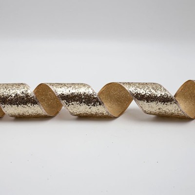 ΚΟΡΔΕΛΑ ME ΧΡΥΣΟ ΧΟΝΤΡΟΚΟΜΜΕΝΟ GLITTER, 6.30cm, 10M