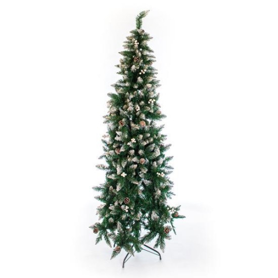 ΔΕΝΤΡΟ ΕΛΑΤΟ ΒΟΥΚΟΥΡΕΣΤΙ, ΧΙΟΝΙΣΜΕΝΟ ΜΕ ΛΕΥΚΑ BERRY, 240cm ΔΕΝΤΡΟ ΕΛΑΤΟ ΒΟΥΚΟΥΡΕΣΤΙ, ΧΙΟΝΙΣΜΕΝΟ ΜΕ ΛΕΥΚΑ BERRY, 240cm