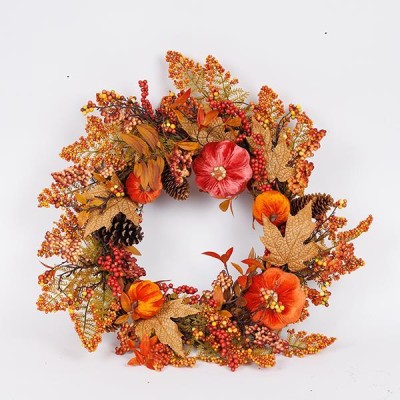 ΣΤΕΦΑΝΙ ΜΕ ΦΥΛΛΑ ΣΦΕΝΔΑΜΟΥ ΚΑΙ ΠΟΡΤΟΚΑΛΙ ΒΕΛΟΥΔΙΝΕΣ ΚΟΛΟΚΥΘΕΣ, 60cm ΣΤΕΦΑΝΙ ΜΕ ΦΥΛΛΑ ΣΦΕΝΔΑΜΟΥ ΚΑΙ ΠΟΡΤΟΚΑΛΙ ΒΕΛΟΥΔΙΝΕΣ ΚΟΛΟΚΥΘΕΣ, 60cm