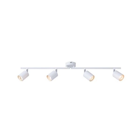ΣΠΟΤ ΜΕΤΑΛΛΙΚΟ 4ΦΩΤΟ 4XGU10 Max 7W  790X80X165mm ΛΕΥΚΟ ARTE ILLUMINA OLYMP