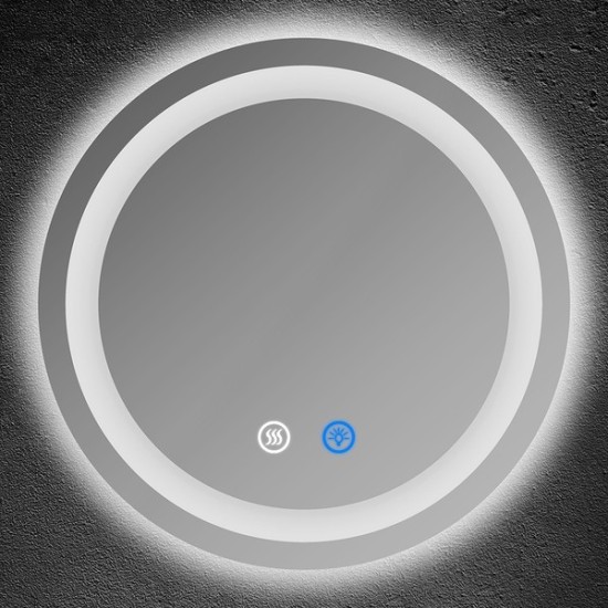 ΚΑΘΡΕΠΤΗΣ ΣΤΡΟΓΓΥΛΟΣ TOUCH LED DIMMABLE ANTIFOG 10W 800Lm 3CCT Φ600mm ARTE ILLUMINA CIREA