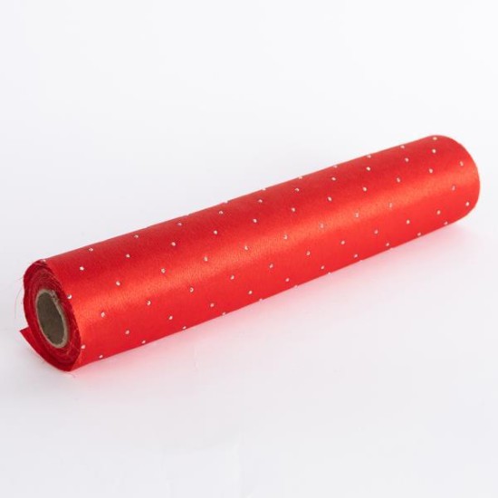 ΡΑΝΝΕΡ, ΚΟΚΚΙΝΟ ΜΕ ΚΡΥΣΤΑΛΛΑΚΙΑ, 28cmx2.7m ΡΑΝΝΕΡ, ΚΟΚΚΙΝΟ ΜΕ ΚΡΥΣΤΑΛΛΑΚΙΑ, 28cmx2.7m