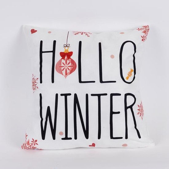 ΜΑΞΙΛΑΡΙ, HELLO WINTER, 45x45cm ΜΑΞΙΛΑΡΙ, HELLO WINTER, 45x45cm