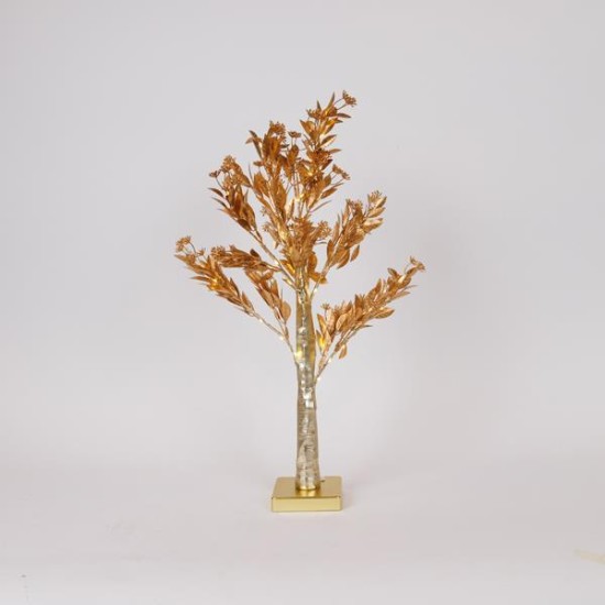 ΧΡΥΣΟ ΔΕΝΤΡΟ ΜΕ ΜΠΟΥΜΠΟΥΚΙΑ 60cm, ΜΠΑΤΑΡΙΑΣ 3xAA, TIMER, 40 ΘΕΡΜΑ LED, IP20