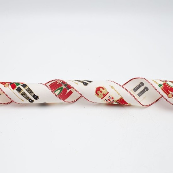 ΚΟΡΔΕΛΑ ΛΕΥΚΗ ΜΕ ΚΑΡΥΟΘΡΑΥΣΤΗ, 6.30cm, 10M