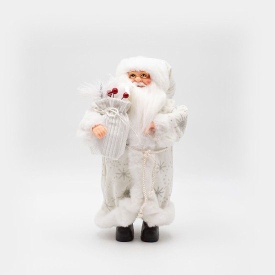 ΑΓΙΟΣ ΒΑΣΙΛΗΣ ΜΕ ΛΕΥΚΑ ΓΟΥΝΙΝΑ ΡΟΥΧΑ ΚΑΙ ΣΑΚΟ ΜΕ BERRY, 30cm ΑΓΙΟΣ ΒΑΣΙΛΗΣ ΜΕ ΛΕΥΚΑ ΓΟΥΝΙΝΑ ΡΟΥΧΑ ΚΑΙ ΣΑΚΟ ΜΕ BERRY, 30cm