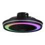 ΑΝΕΜΙΣΤΗΡΑΣ ΠΛΑΦΟΝΙΕΡΑ LED RGB  ΟΡΟΦΗΣ ΜΑΥΡΟΣ Φ51 DC 20W