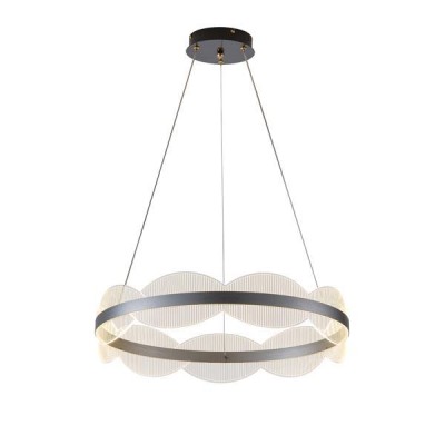 ΦΩΤΙΣΤΙΚΟ ΚΡΕΜΑΣΤΟ ΑΚΡΥΛΙΚΟ ΣΤΡΟΓΓΥΛΟ LED 60W Φ650mm 3000K 5400Lm ΑΣΗΜΙ ARTE ILLUMINA TORINO