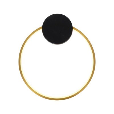 ΑΠΛΙΚΑ ΤΟΙΧΟΥ ΑΛΟΥΜΙΝΙΟ-ΣΙΛΙΚΟΝΗ ΣΤΡΟΓΓΥΛΗ LED 9W 1170Lm 3000K Φ300X338mm ΜΑΥΡΟ-ΜΠΡΟΝΖΕ  AERO