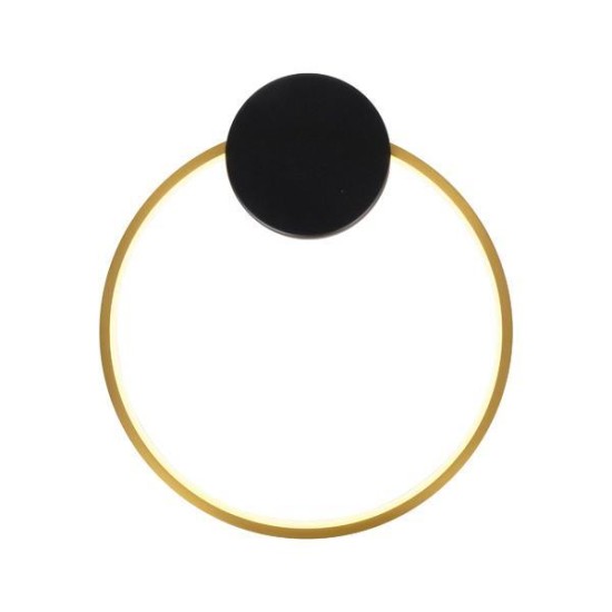 ΑΠΛΙΚΑ ΤΟΙΧΟΥ ΑΛΟΥΜΙΝΙΟ-ΣΙΛΙΚΟΝΗ ΣΤΡΟΓΓΥΛΗ LED 9W 1170Lm 3000K Φ300X338mm ΜΑΥΡΟ-ΜΠΡΟΝΖΕ  AERO