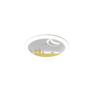 ΠΛΑΦΟΝ.ΠΛΑΣΤΙΚΗ  LED 60W 5940Lm Φ50 3CCT-3000/4000/6500K 480x65mm ΛΕΥΚΟ-ΚΙΤΡΙΝΟ ARTE ILLUM.ALEGRE
