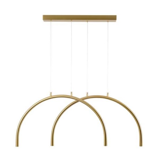 ΦΩΤΙΣΤΙΚΟ ΚΡΕΜΑΣΤΟ AΛΟΥΜΙΝΙΟ-METAΛΛΟ 2ΦΩΤΟ LED 10W 896Lm 3000K 840X20X1500mm ΜΠΡΟΝΖΕ  APSIS