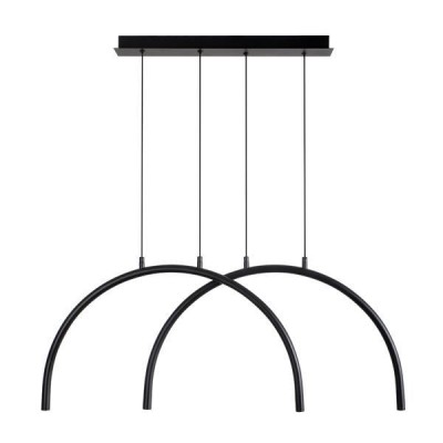 ΦΩΤΙΣΤΙΚΟ ΚΡΕΜΑΣΤΟ AΛΟΥΜΙΝΙΟ-METAΛΛΟ 2ΦΩΤΟ LED 10W 896Lm 3000K 840X20X1500mm ΜΑΥΡΟ  APSIS