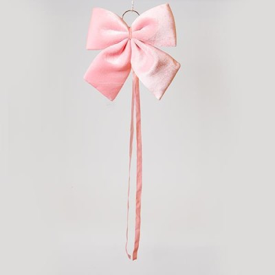 ΦΙΟΓΚΟΣ, ΒΕΛΟΥΔΙΝΟΣ ΡΟΖ, ΜΕ ΚΟΡΔΕΛΑ, 34cm