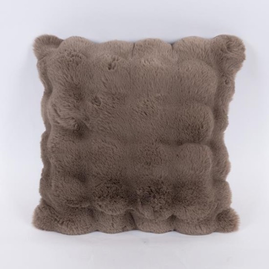 ΜΑΞΙΛΑΡΙ, ΓΚΡΙ ΚΑΦΕ ΓΟΥΝΙΝΟ ΜΕ ΚΥΨΕΛΕΣ, 45x45cm ΜΑΞΙΛΑΡΙ, ΓΚΡΙ ΚΑΦΕ ΓΟΥΝΙΝΟ ΜΕ ΚΥΨΕΛΕΣ, 45x45cm