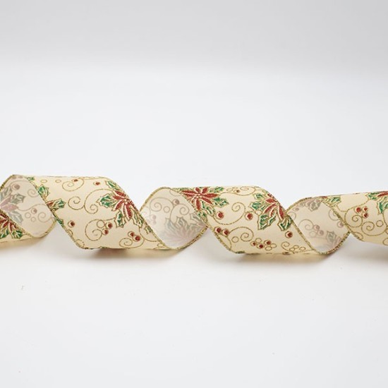 ΚΟΡΔΕΛΑ ΜΠΕΖ ΒΕΛΟΥΔΟ ΜΕ ΚΟΚΚΙΝΟ ΑΛΕΞΑΝΔΡΙΝΟ, 914x6.3cm