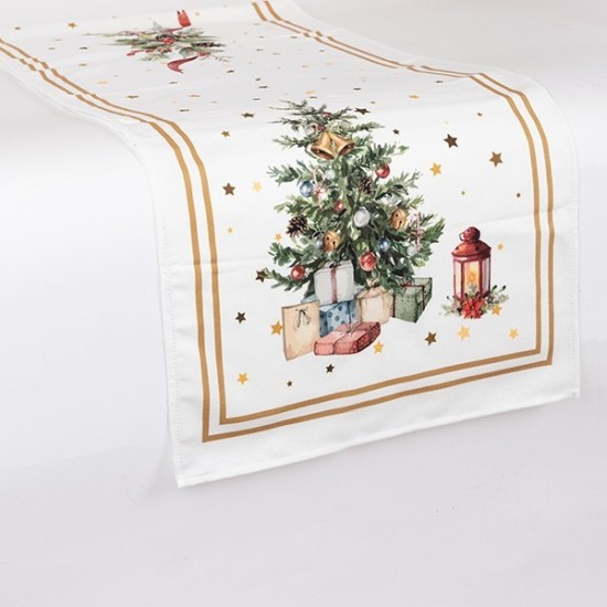 ΡΑΝΕΡ, ΛΕΥΚΟ ΜΕ ΧΡΙΣΤΟΥΓΕΝΝΙΑΤΙΚΟ ΔΕΝΤΡΟ, 40x140cm ΡΑΝΕΡ, ΛΕΥΚΟ ΜΕ ΧΡΙΣΤΟΥΓΕΝΝΙΑΤΙΚΟ ΔΕΝΤΡΟ, 40x140cm