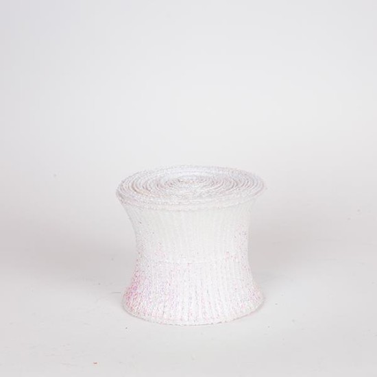 ΚΟΡΔΕΛΑ ΣΠΙΡΑΛ, ΛΕΥΚΗ, ΠΛΟΥΜΙΣΤΗ, 500x12cm