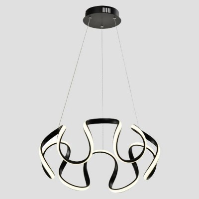 ΦΩΤΙΣΤΙΚΟ ΚΡΕΜΑΣΤΟ ΣΤΡΟΓΓΥΛΟ LED 60W  ΜΑΥΡΟ