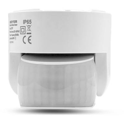 Επίτοιχος ανιχνευτής κίνησης IR 600W 180° 12m IP65 λευκός