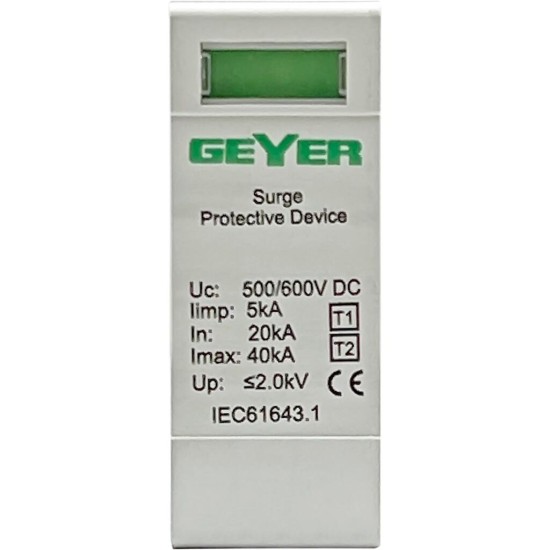 Ανταλλακτικό φυσίγγι για αντικεραυνικό DC UC 500/600VDC 500775